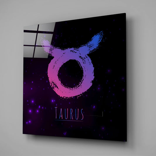 Horoscopes - Taurus Glass Wall Art