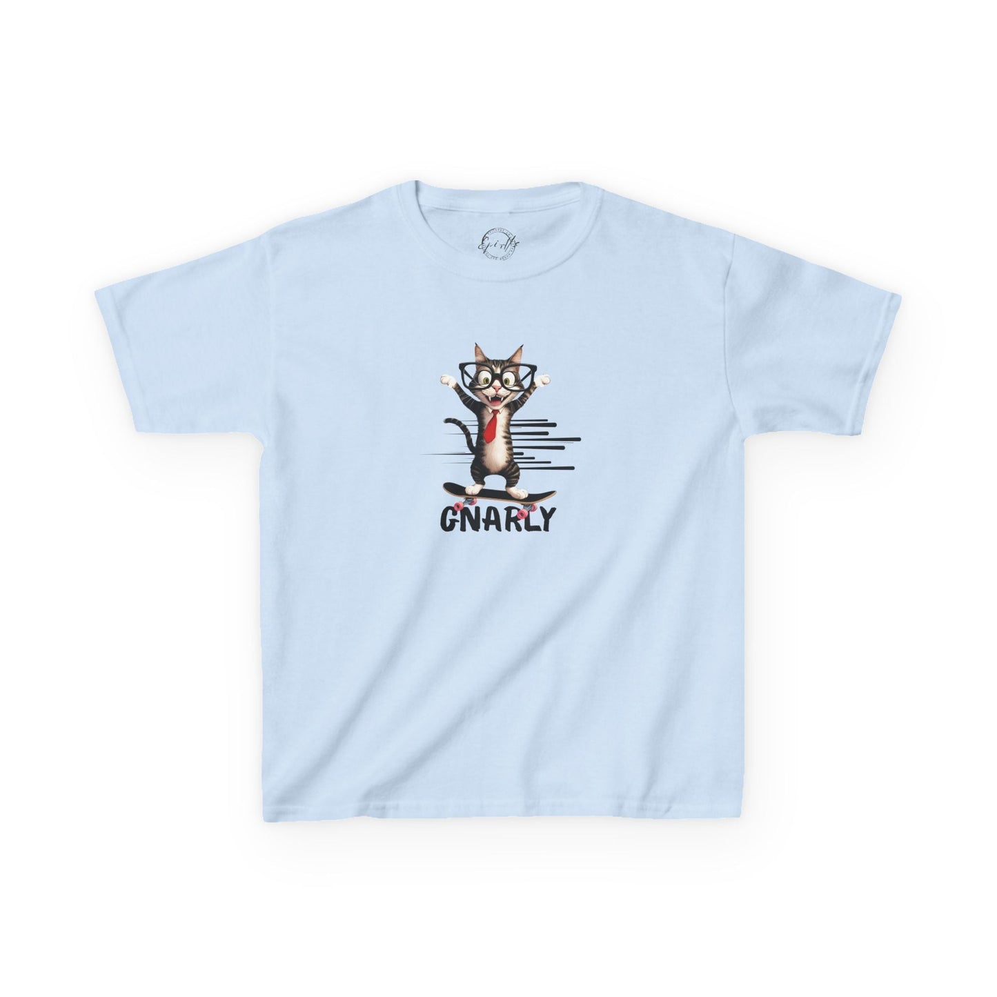 Kids Gnarly Cat Tee - Fun and Playful Cotton T-Shirt for Children