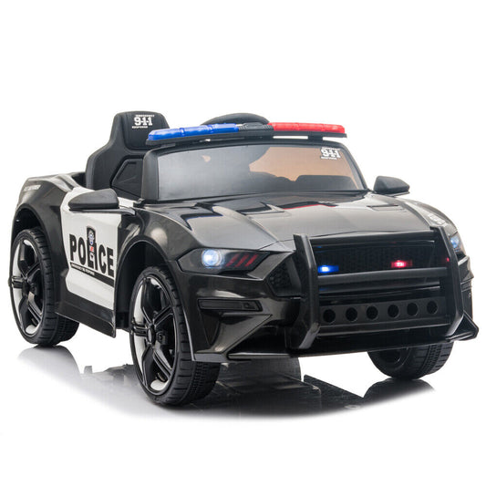 Kids Police SUV Electric Car with Remote Control - 12V Battery Powered