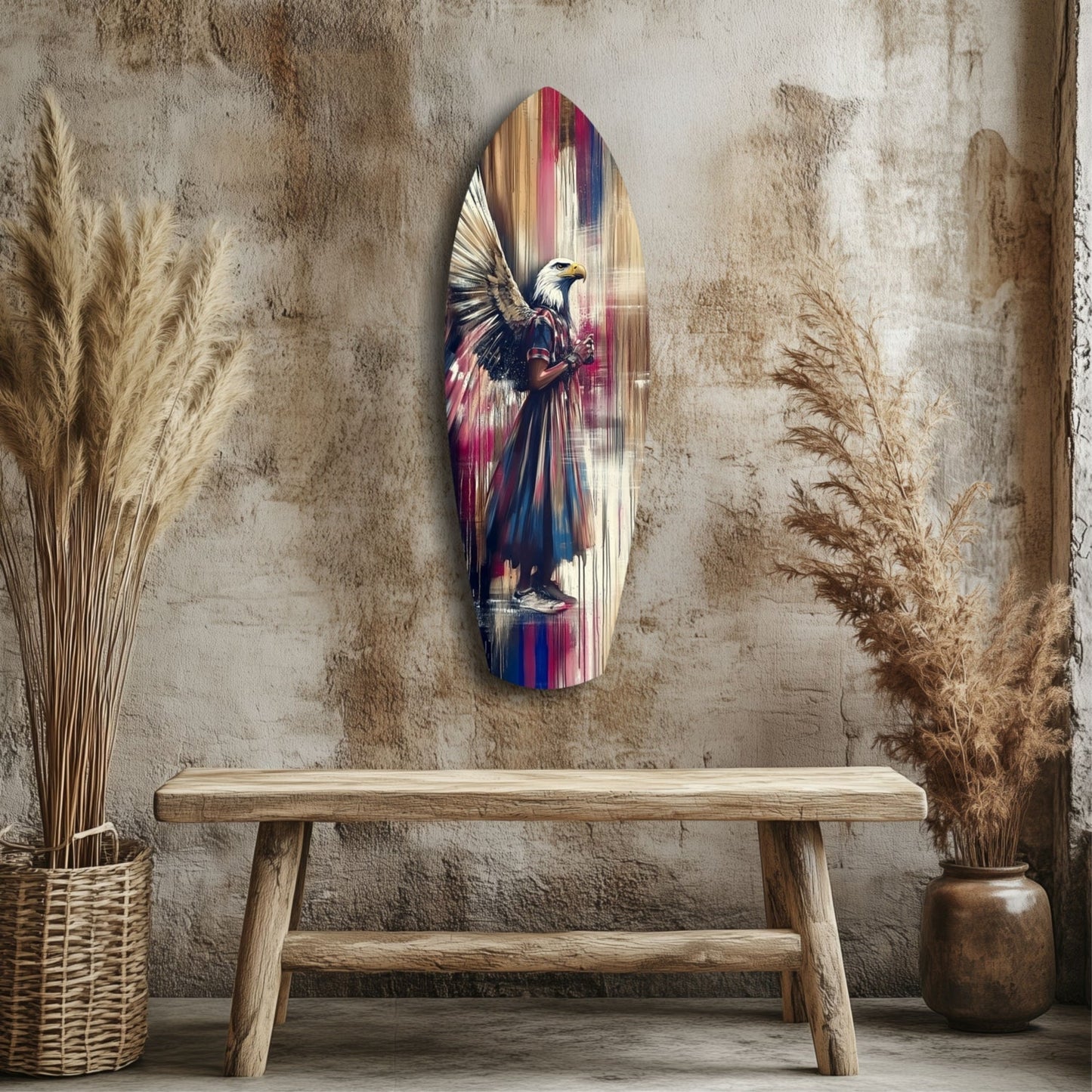American Eagle Glass Wall Art