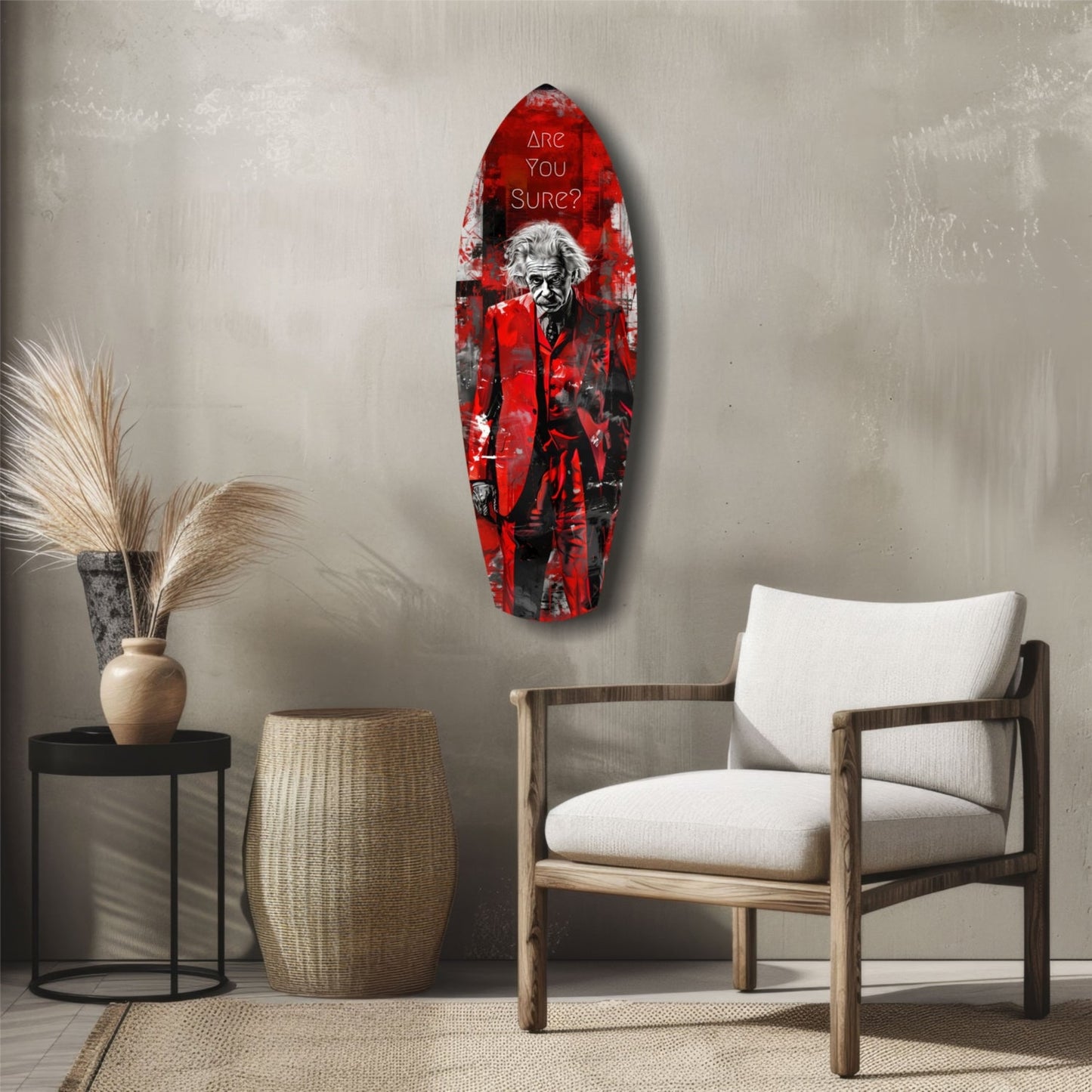 Are You Sure Glass Wall Art