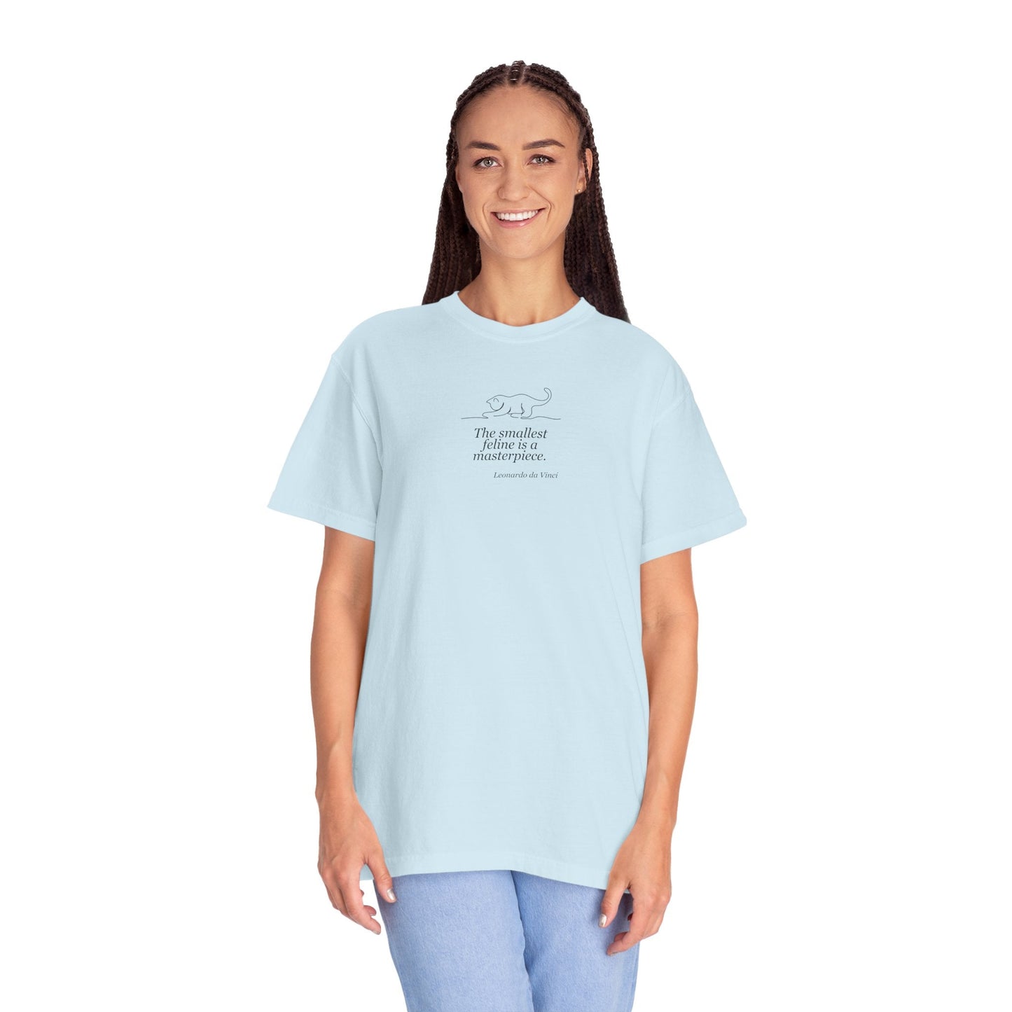 Leonardo da Vinci Inspired Unisex T-Shirt - "The Smallest Feline is a Masterpiece"