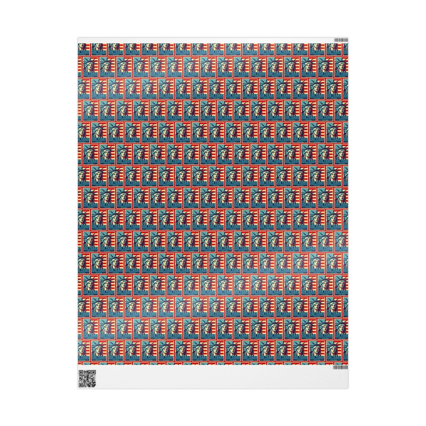 Liberty Semiquicentennial Custom Wrapping Paper Roll – America’s 250th Anniversary