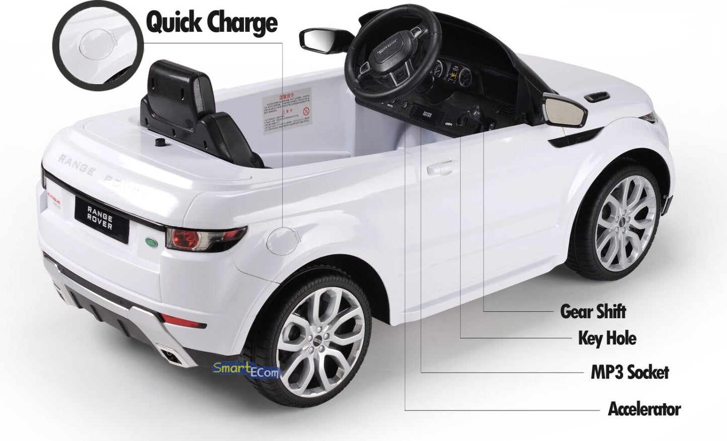 Licensed Land Rover R/C Ride On Car with MP3 Player for Kids - Available in Multiple Colors