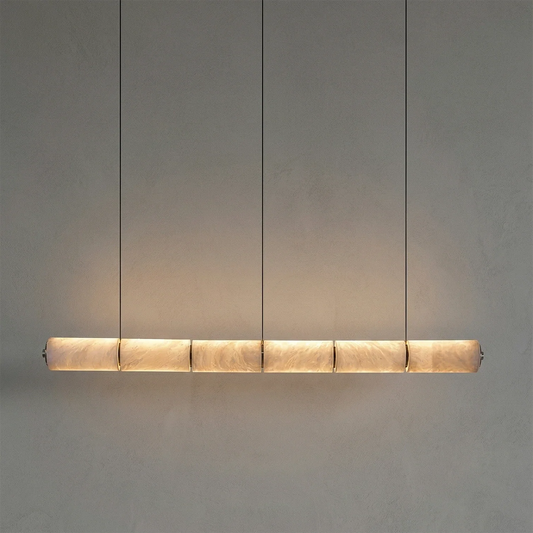 Linear Alabaster LED Chandelier
