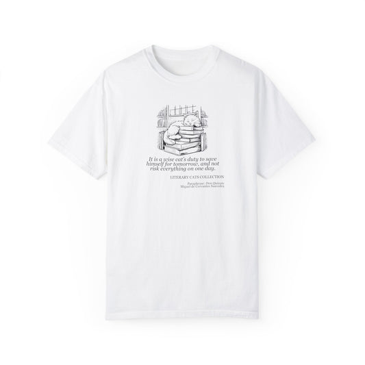 Literary Cat Unisex T-Shirt - Don Quixote