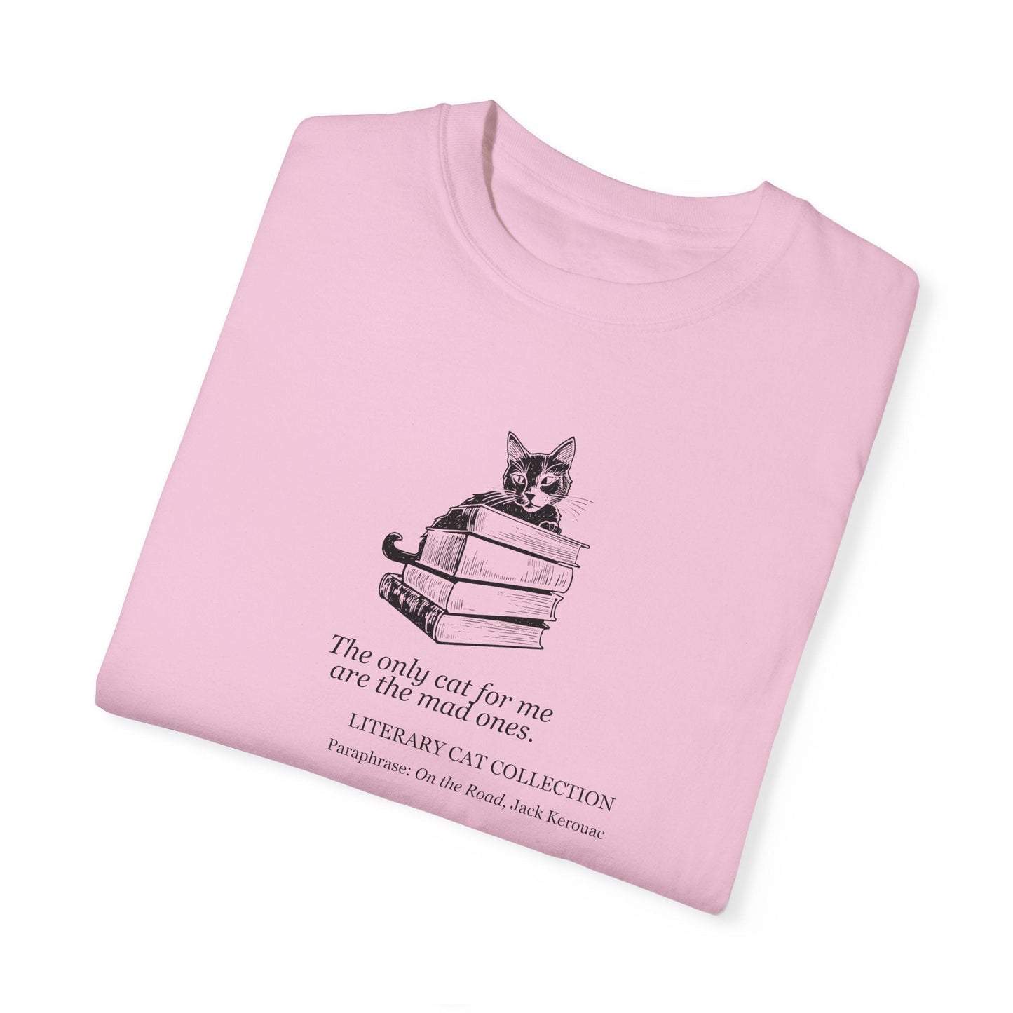 Literary Cat Unisex T-Shirt - On the Road