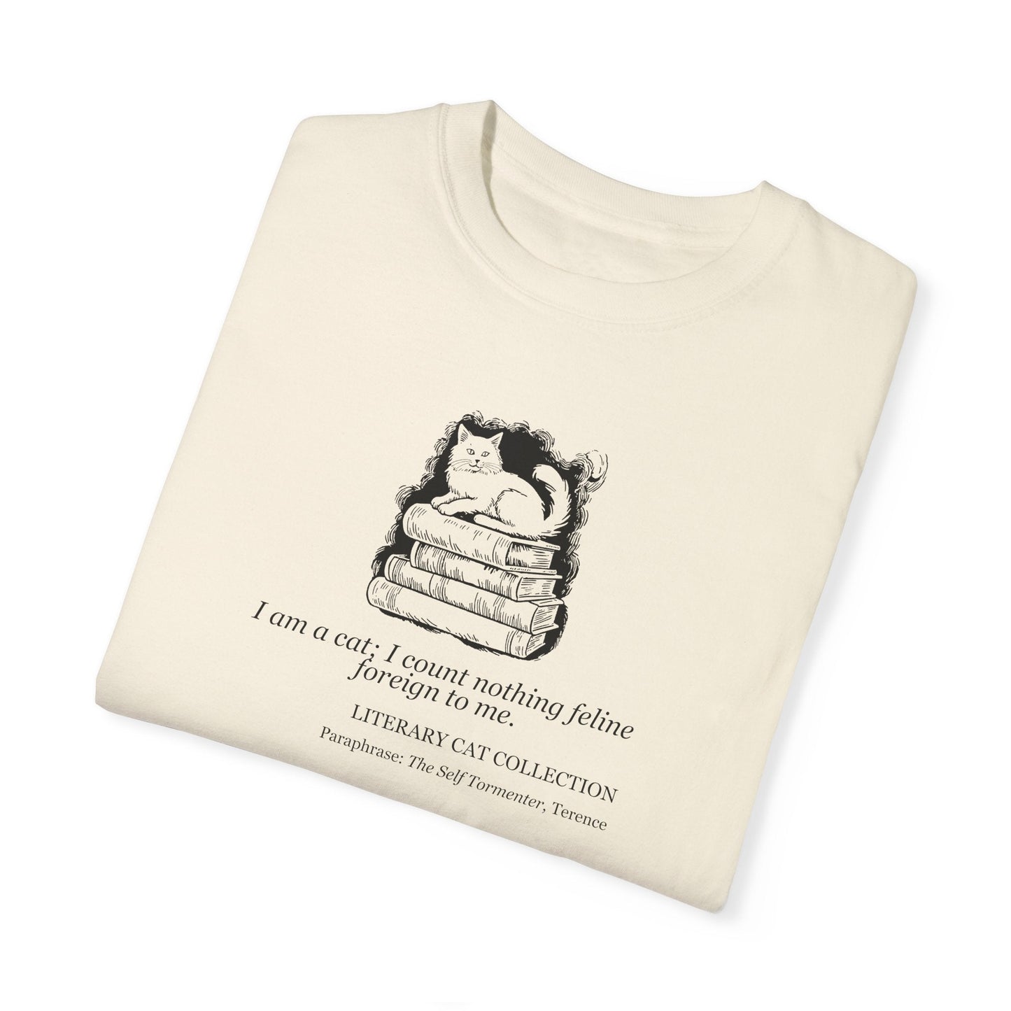 Literary Cat Unisex T-Shirt - The Self Tormenter