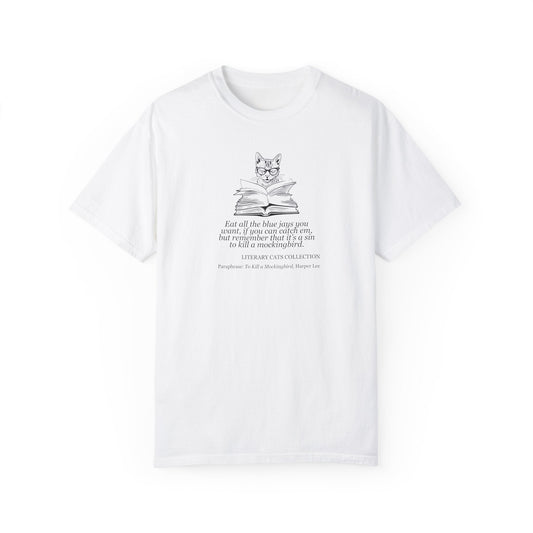 Literary Cat Unisex T-Shirt - To Kill a Mockingbird