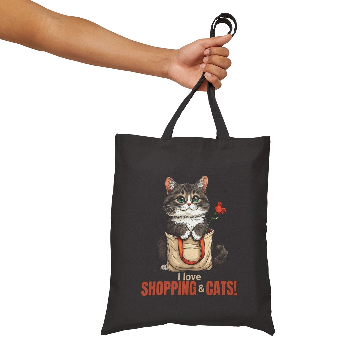 Love Shopping & Cats Tote Bag