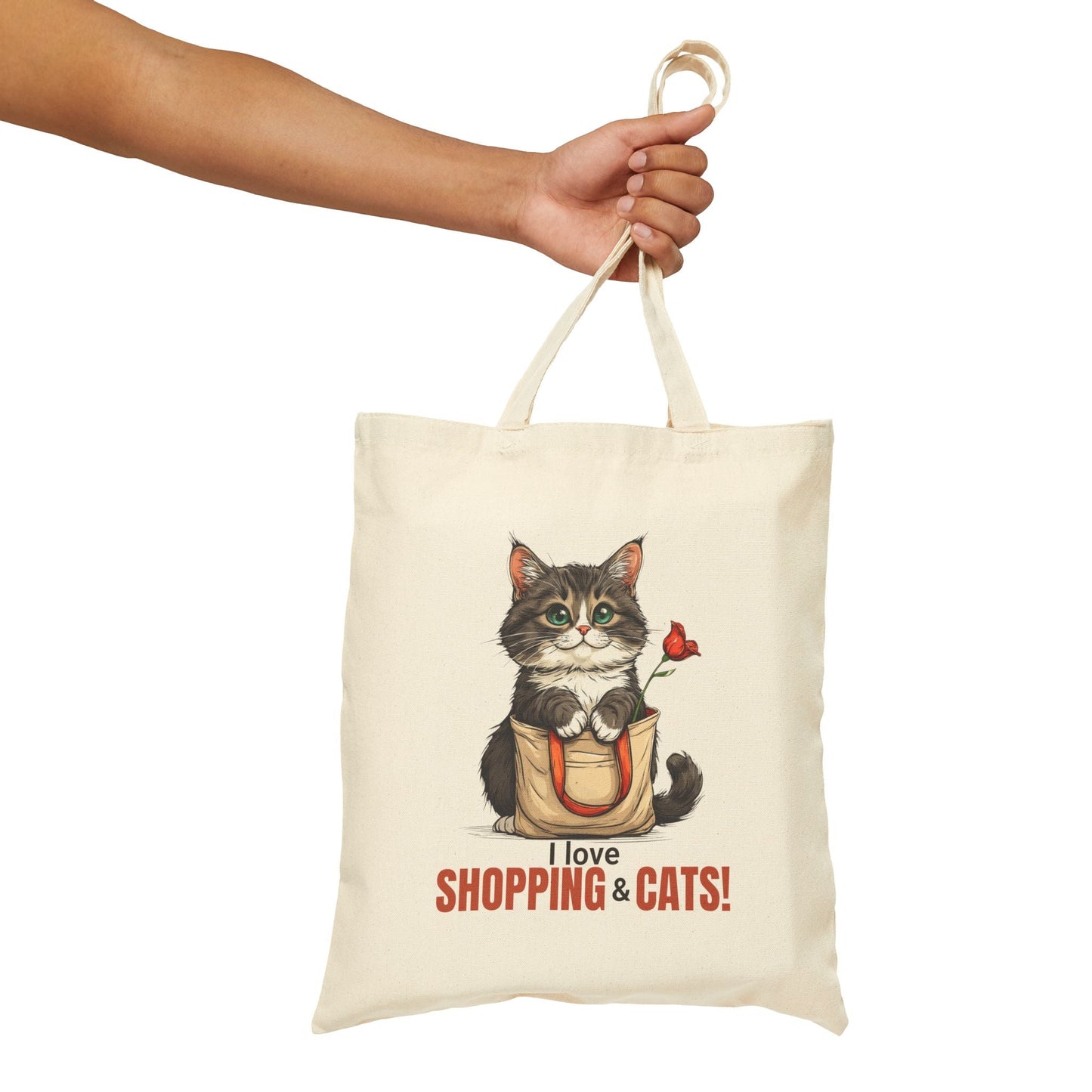 Love Shopping & Cats Tote Bag