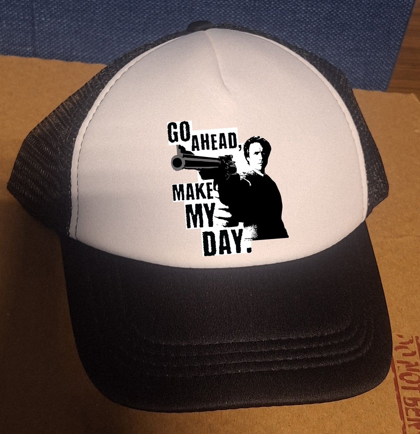Adjustable Trucker Baseball Hat Cap Go Ahead Make My Day Clint Eastwood