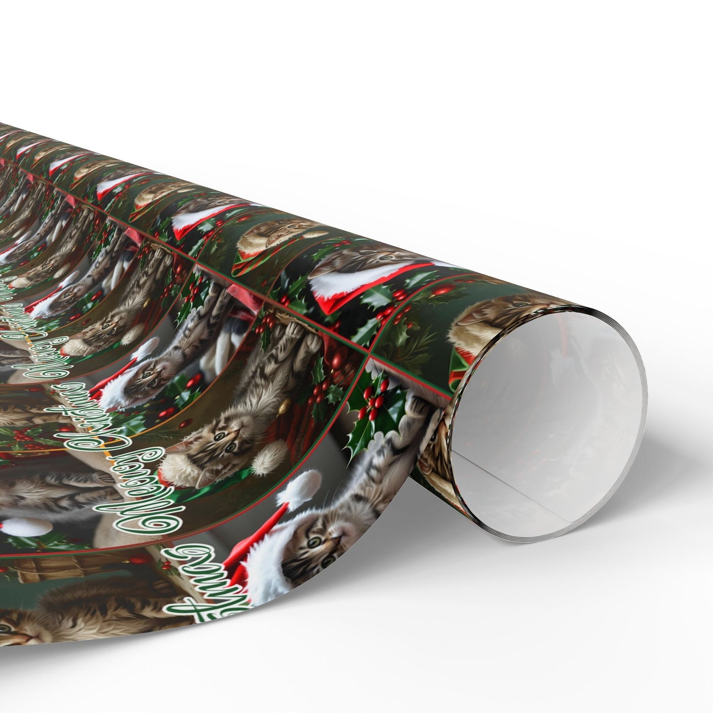Meowy Christmas Kitten Themed Gift Wrap