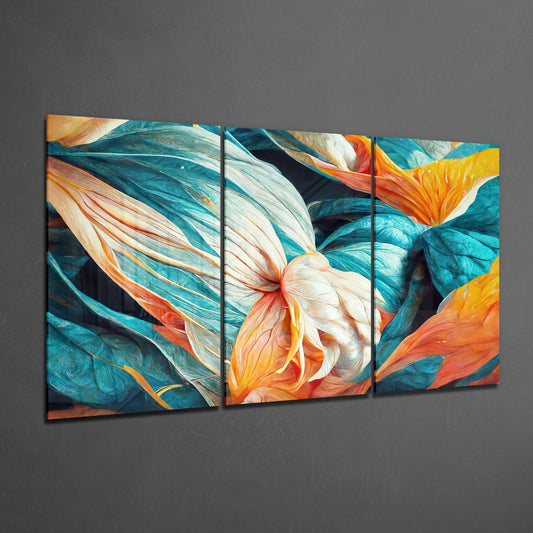 Flowers Glass Wall Art