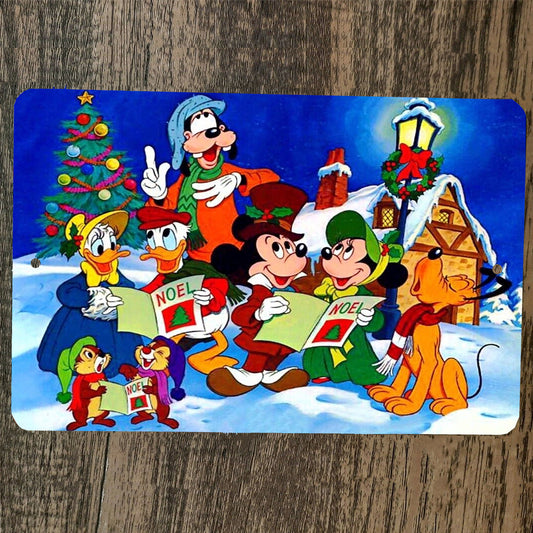 Mickey Mouse and Gang Christmas Carol 8x12 Metal Wall Sign (Copy)
