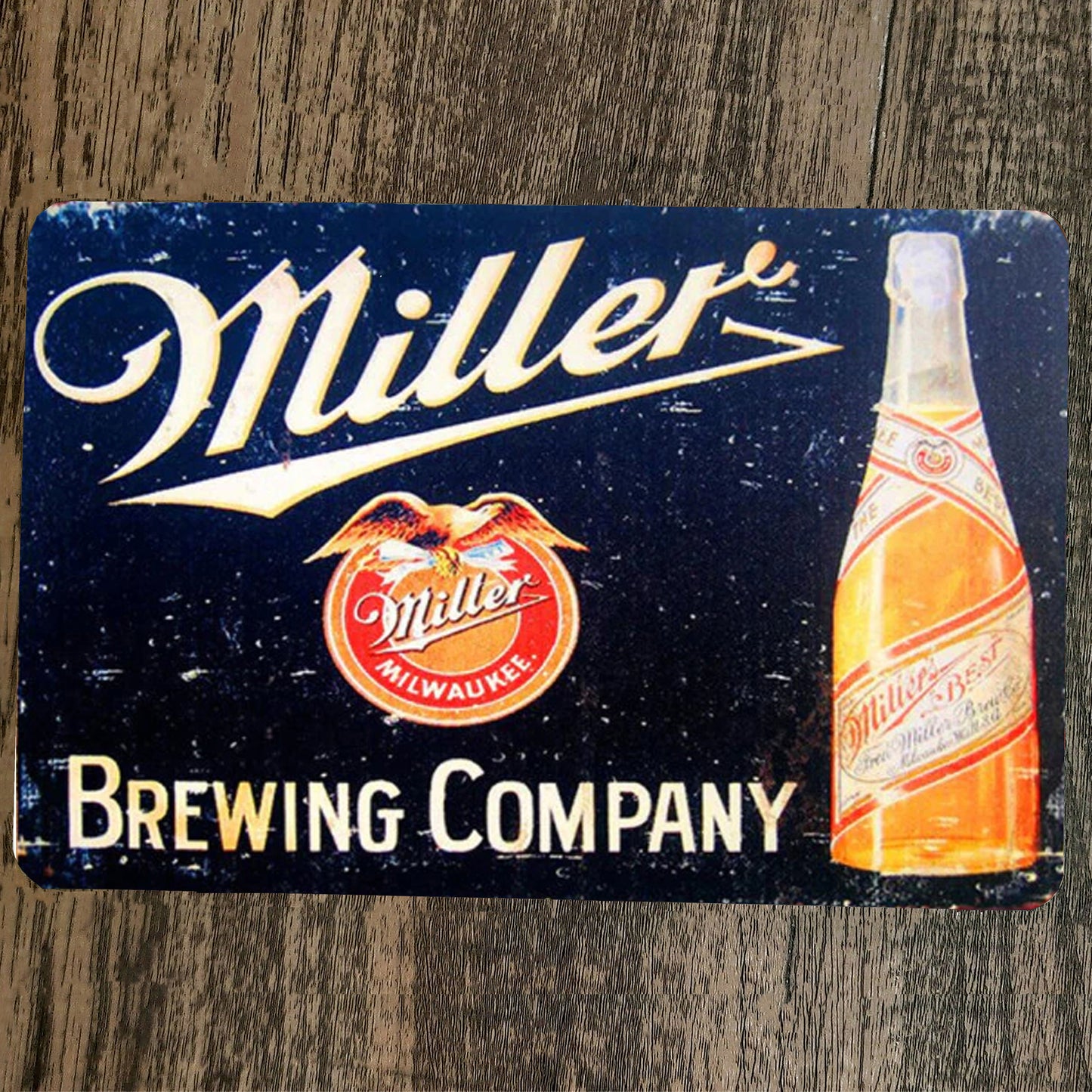 Miller Brewing Company Beer Alcohol 8x12 Metal Wall Bar Sign