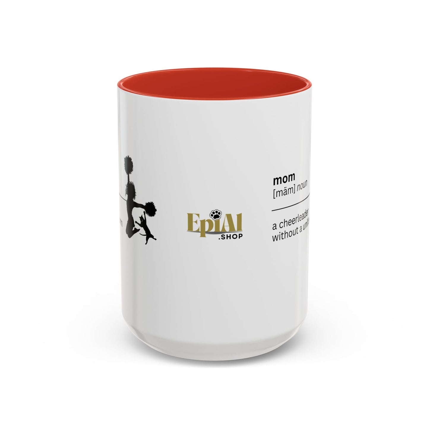 Mom Cheerleader Accent Coffee Mug - Perfect Gift for Moms