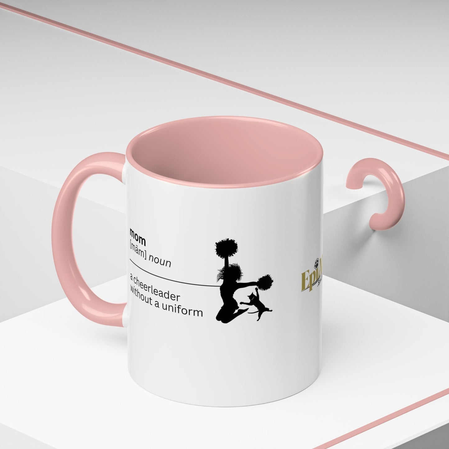 Mom Cheerleader Accent Coffee Mug - Perfect Gift for Moms