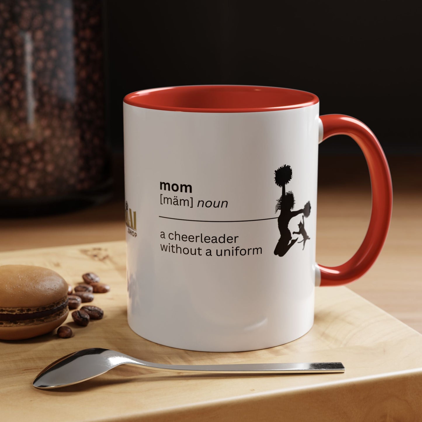 Mom Cheerleader Accent Coffee Mug - Perfect Gift for Moms