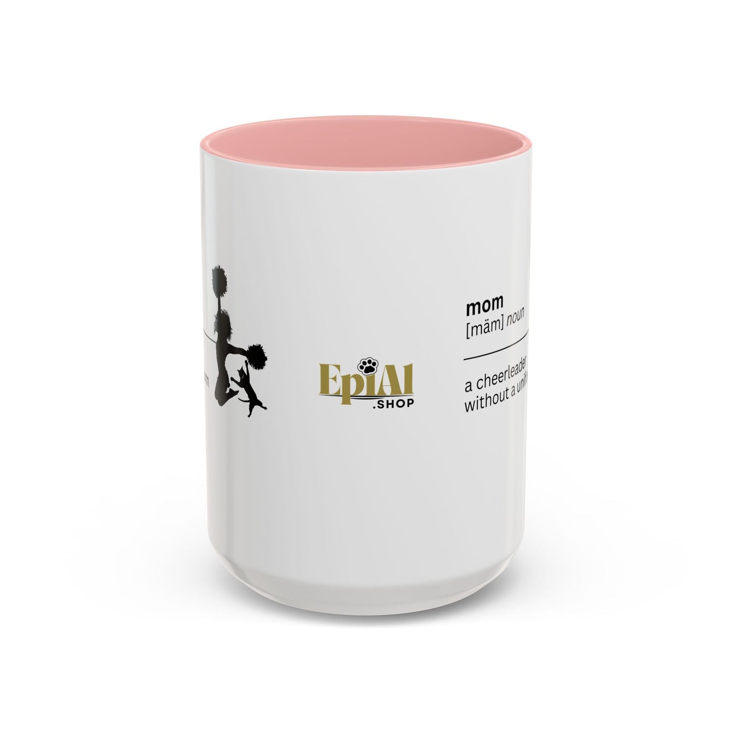 Mom Cheerleader Accent Coffee Mug - Perfect Gift for Moms