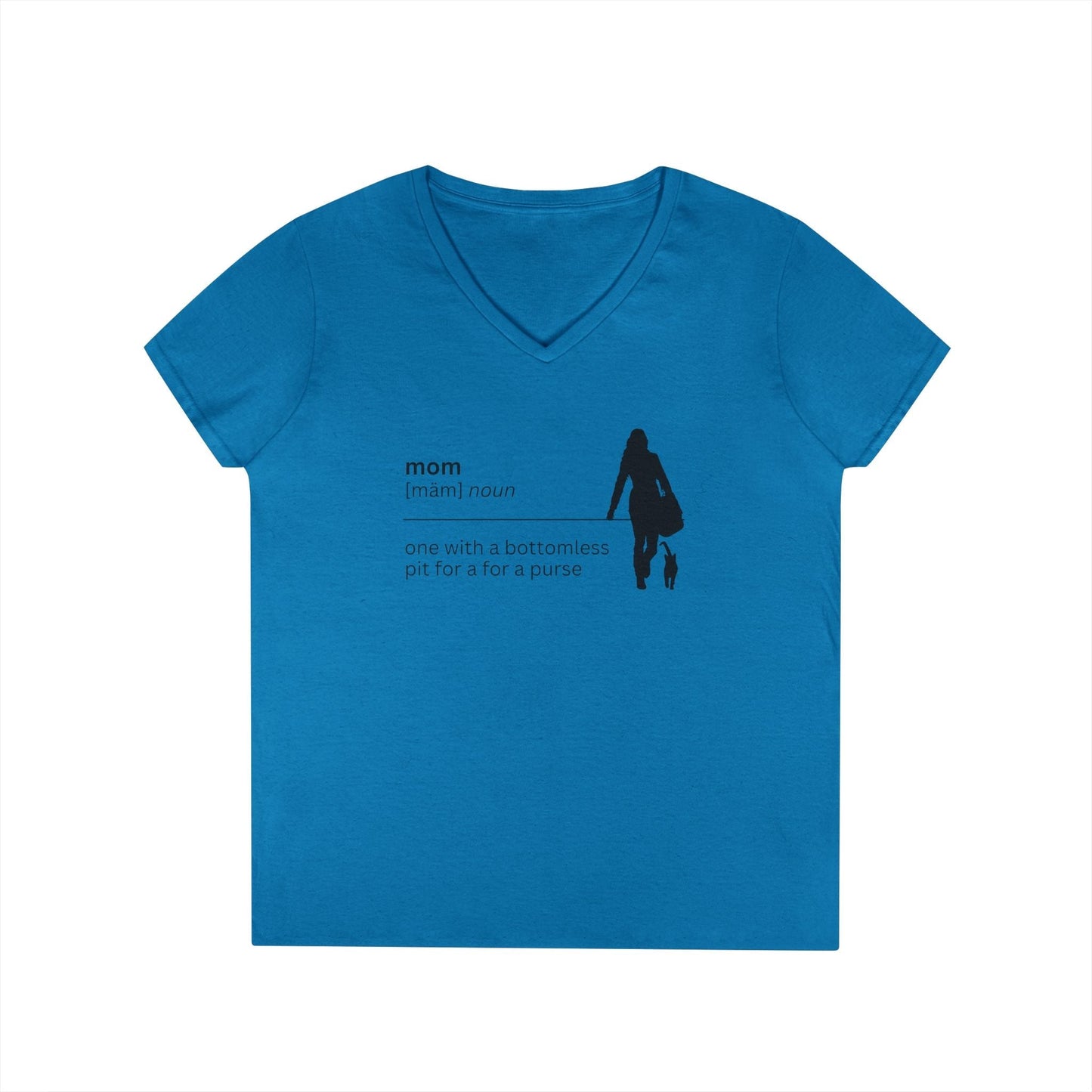 Mom Definition V-Neck T-Shirt - Bottomless Pit Purse