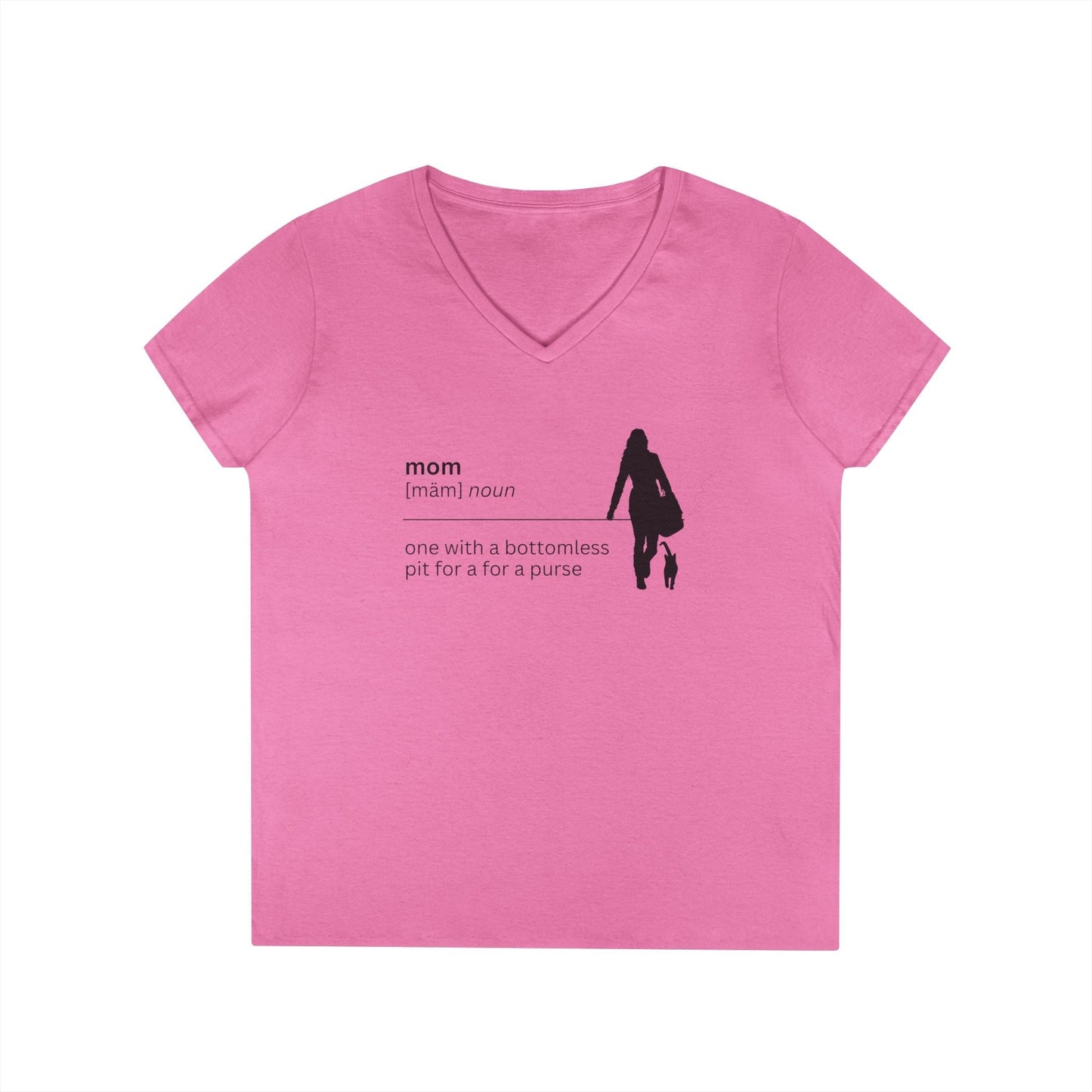 Mom Definition V-Neck T-Shirt - Bottomless Pit Purse