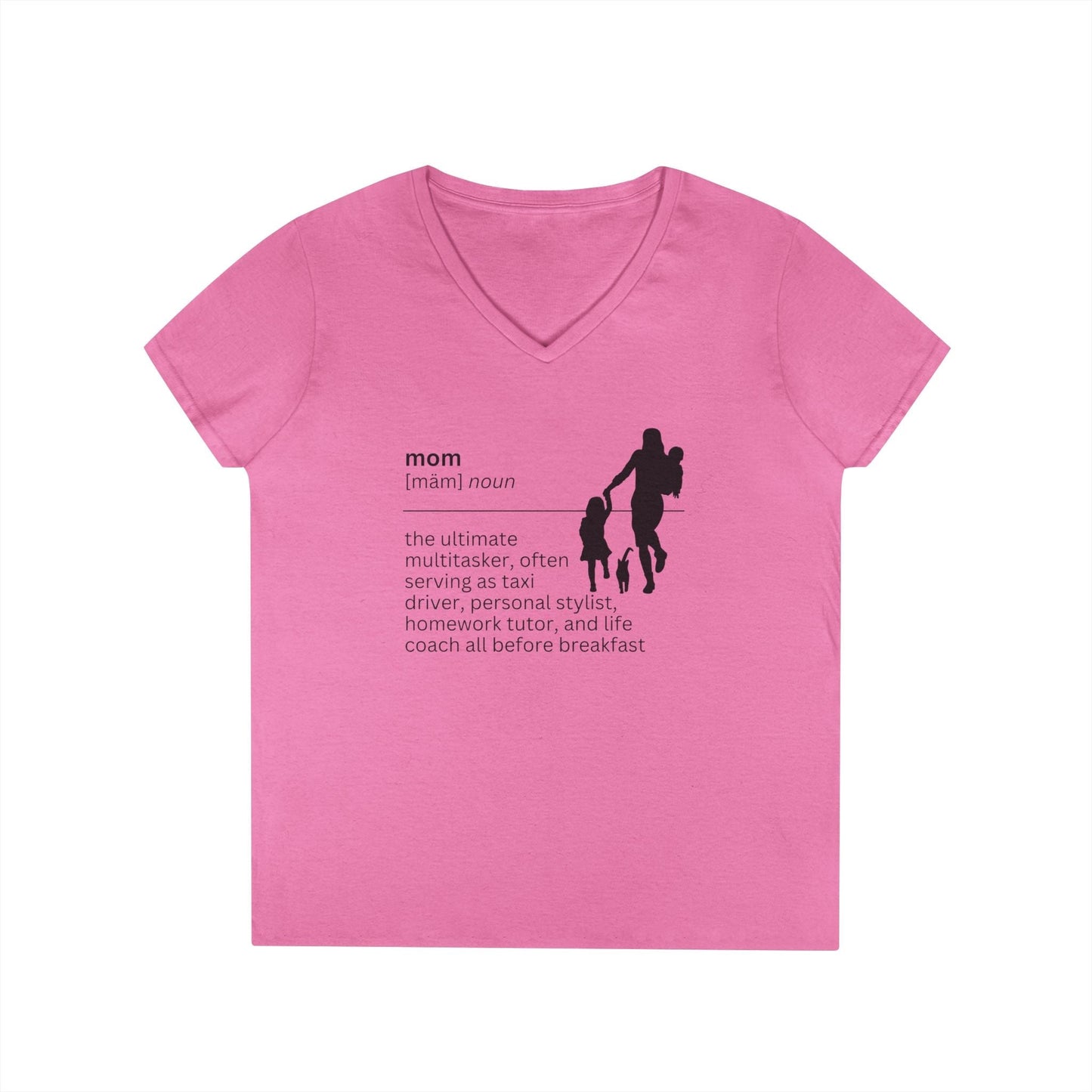 Mom Definition V-Neck T-Shirt - Multitasker