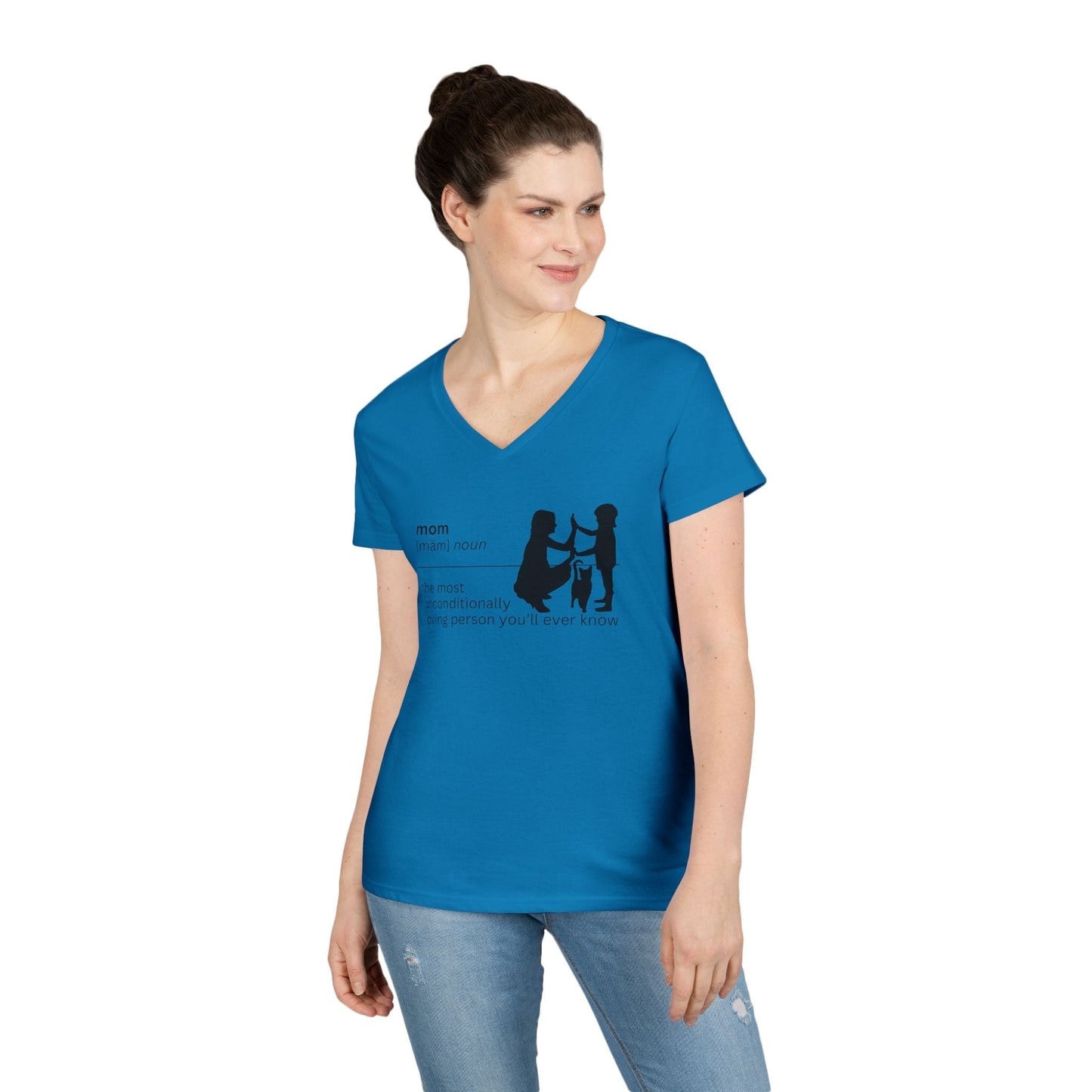 Mom Definition V-Neck T-Shirt - Unconditional Love