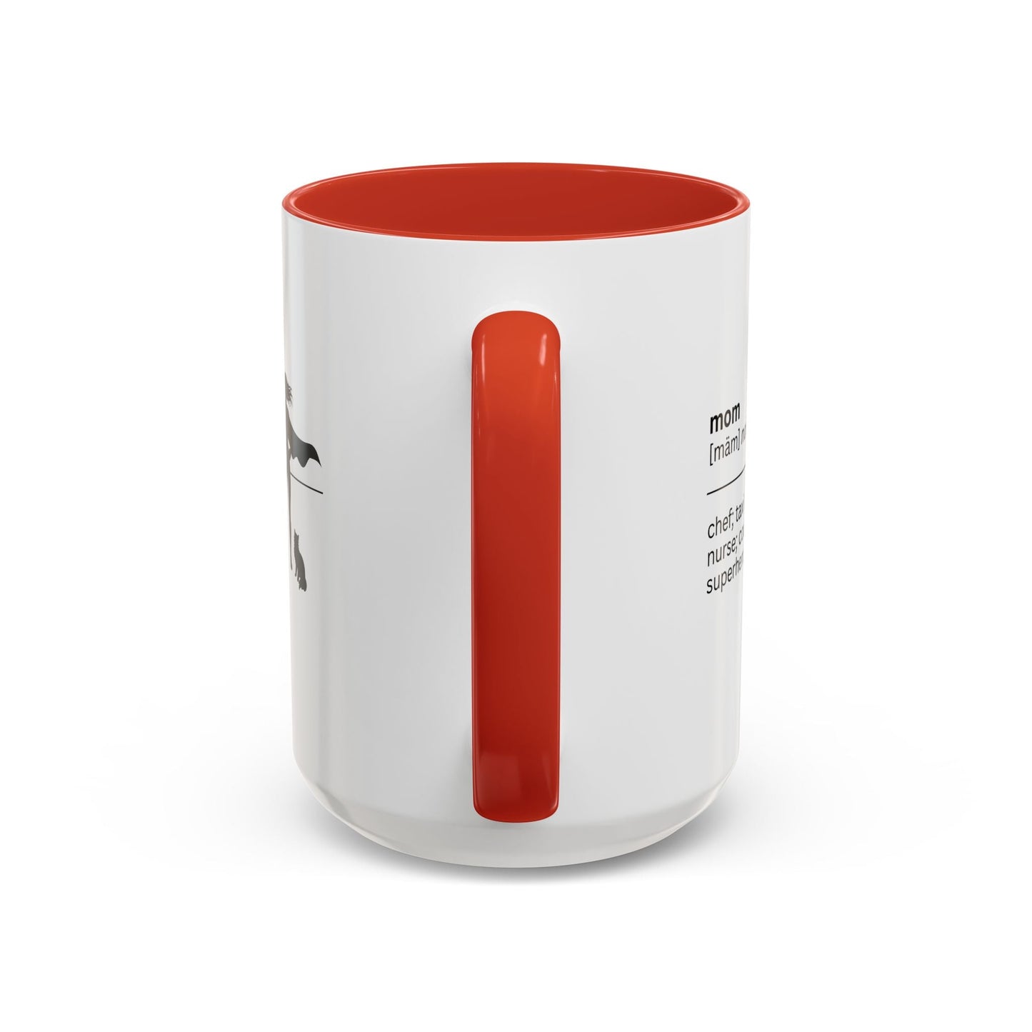 Mom Superhero Accent Coffee Mug - Perfect Gift for Moms