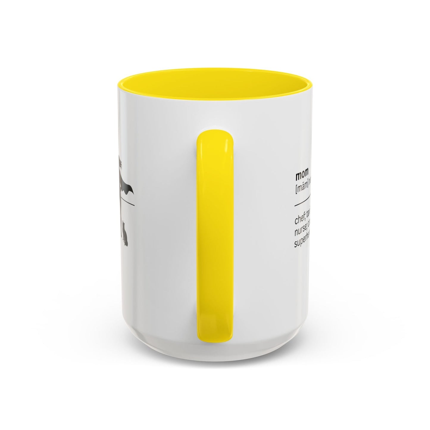 Mom Superhero Accent Coffee Mug - Perfect Gift for Moms