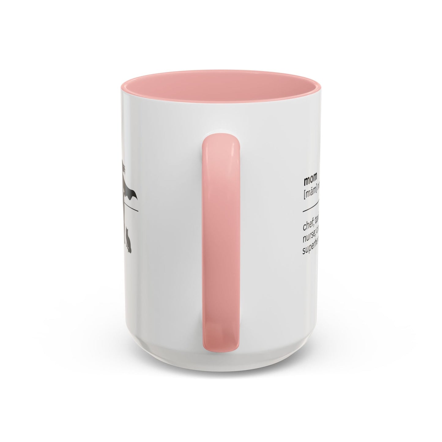Mom Superhero Accent Coffee Mug - Perfect Gift for Moms
