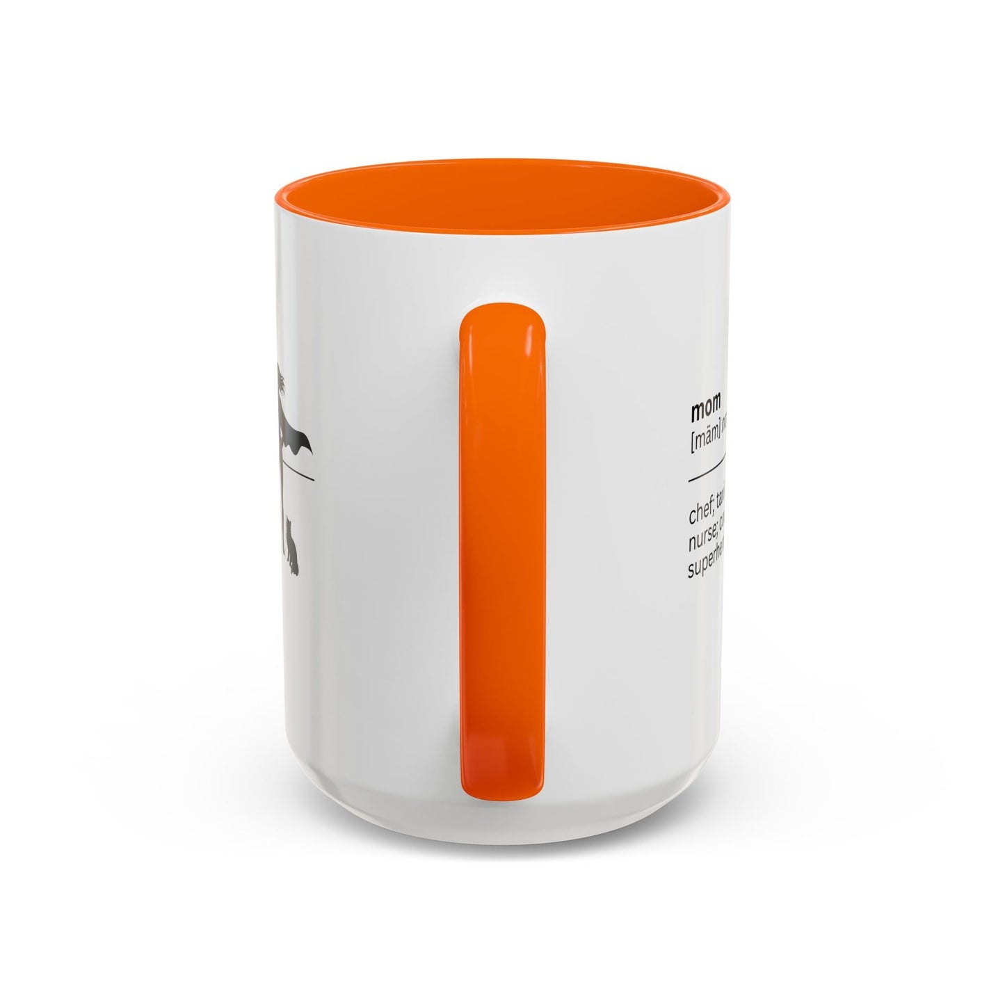 Mom Superhero Accent Coffee Mug - Perfect Gift for Moms