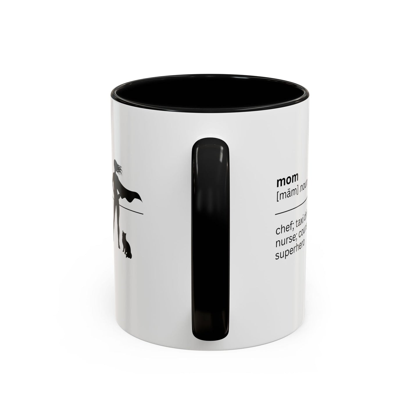 Mom Superhero Accent Coffee Mug - Perfect Gift for Moms