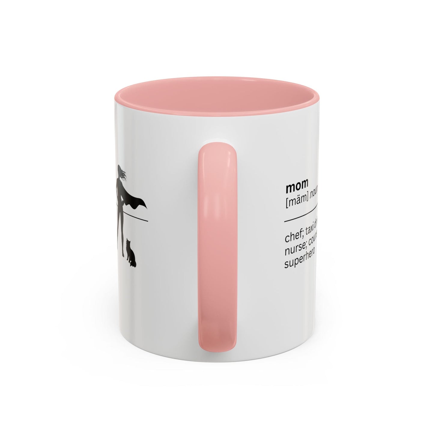 Mom Superhero Accent Coffee Mug - Perfect Gift for Moms