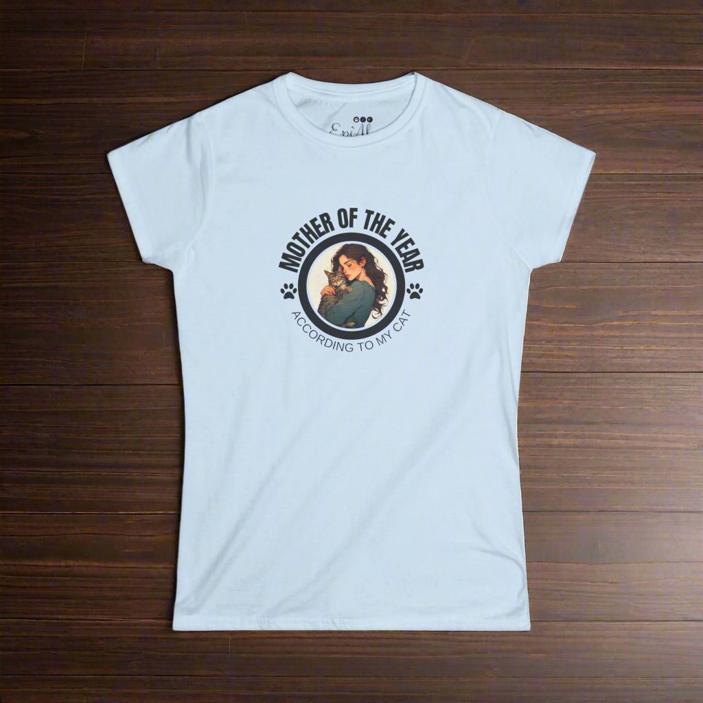 Mother of the Year Cat-Themed Tee