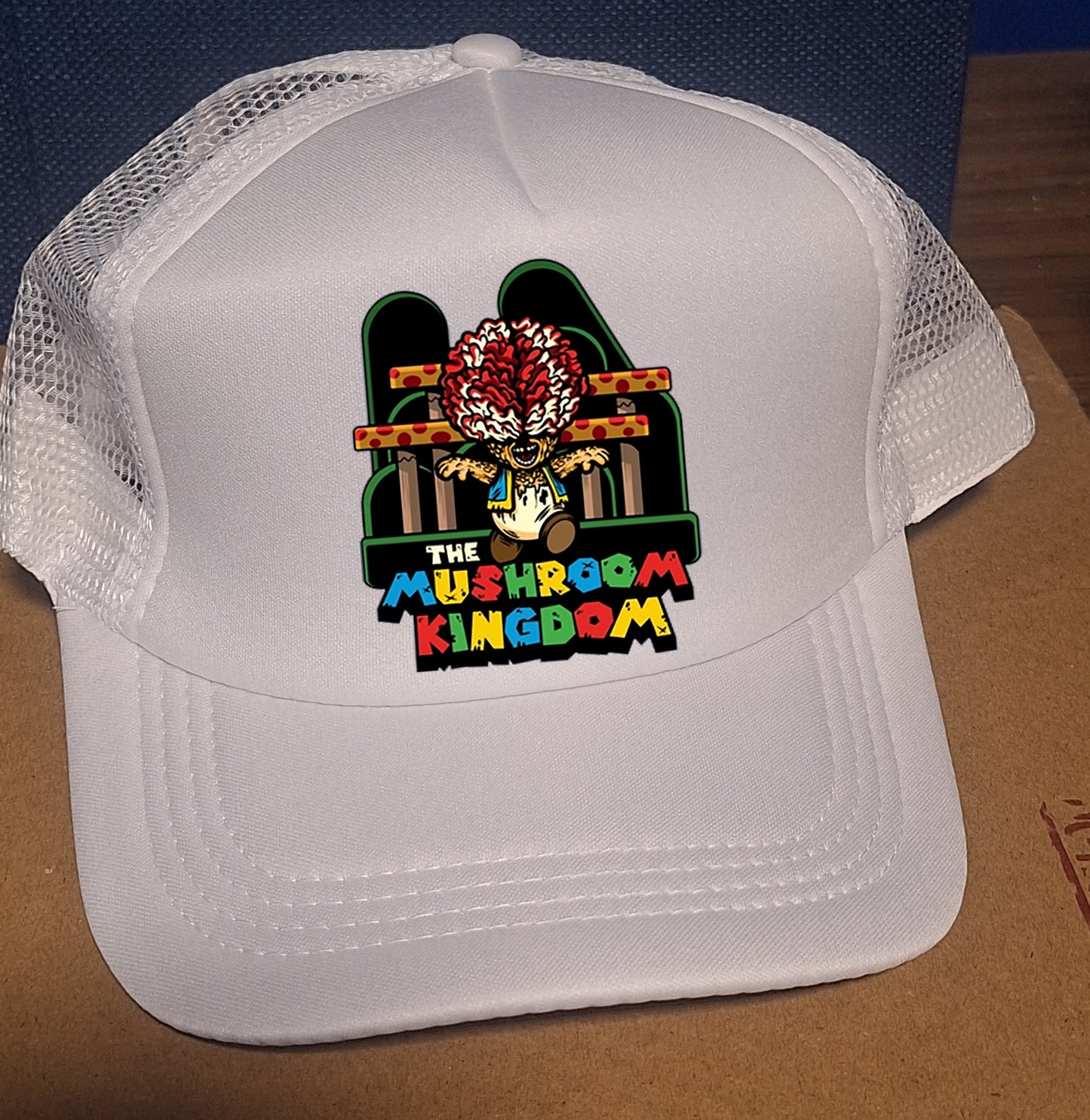 Adjustable Trucker Baseball Hat Cap Mushroom Kingdom Zombie Toad