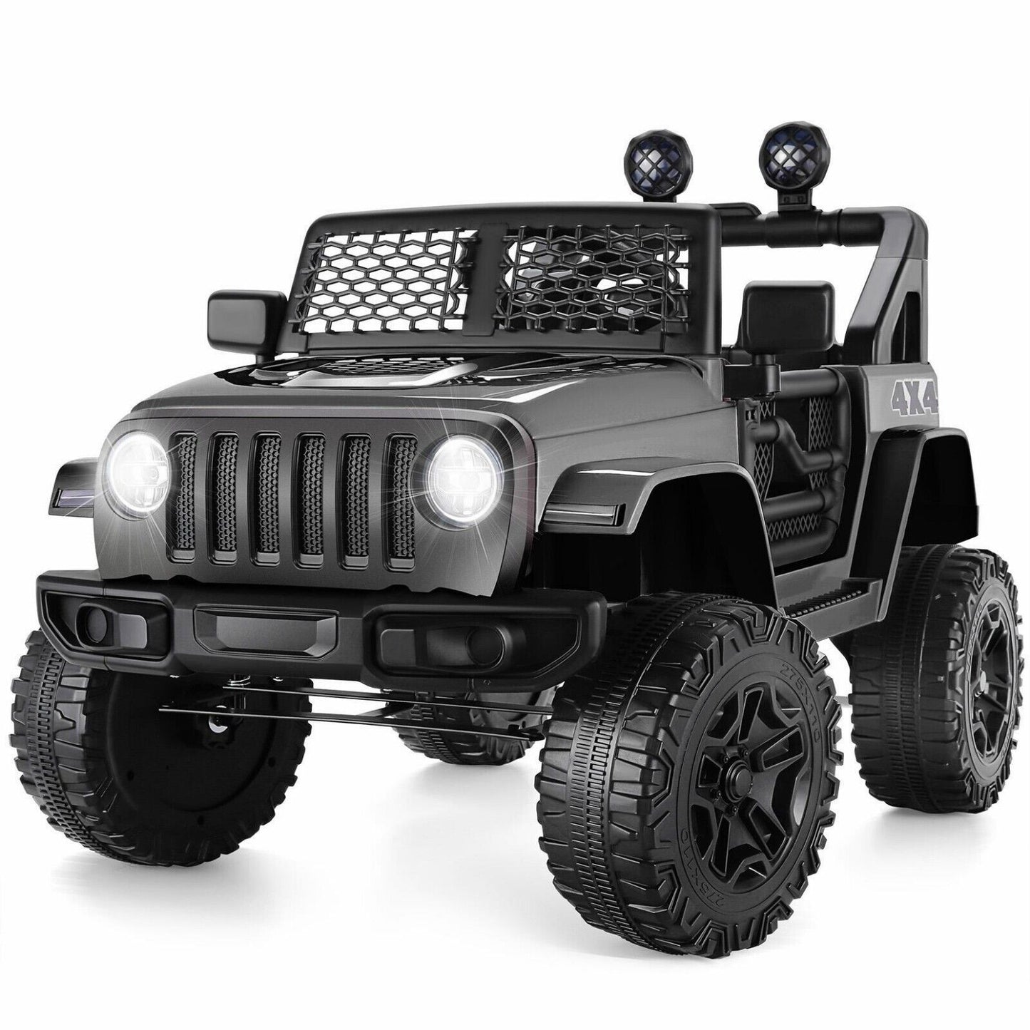 12V/24V Battery-Powered Jeep with High-Power Wheels and Music for Electric Kids Ride-On Fun