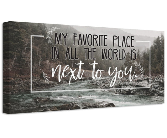 My Favorite Place In All The World - Canvas