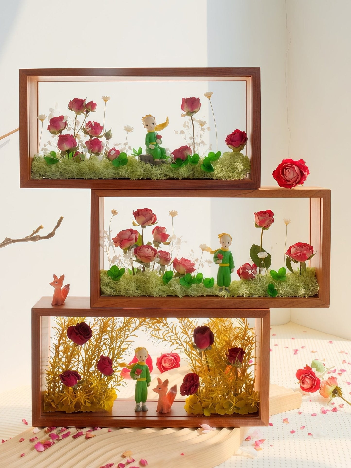 "My Unique Rose" Preserved Flower Shadow Box