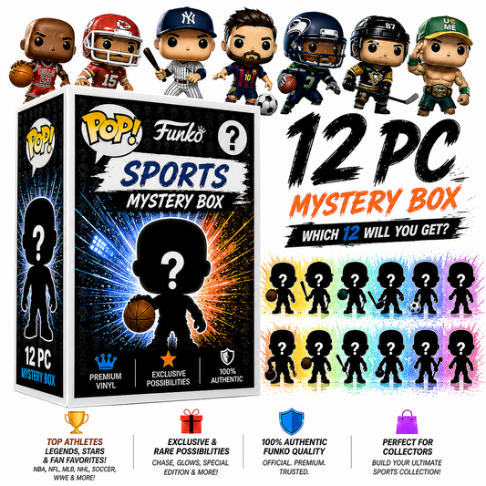 Funko Sports Mystery Blind Box Case | 12-Pack Funko Pops
