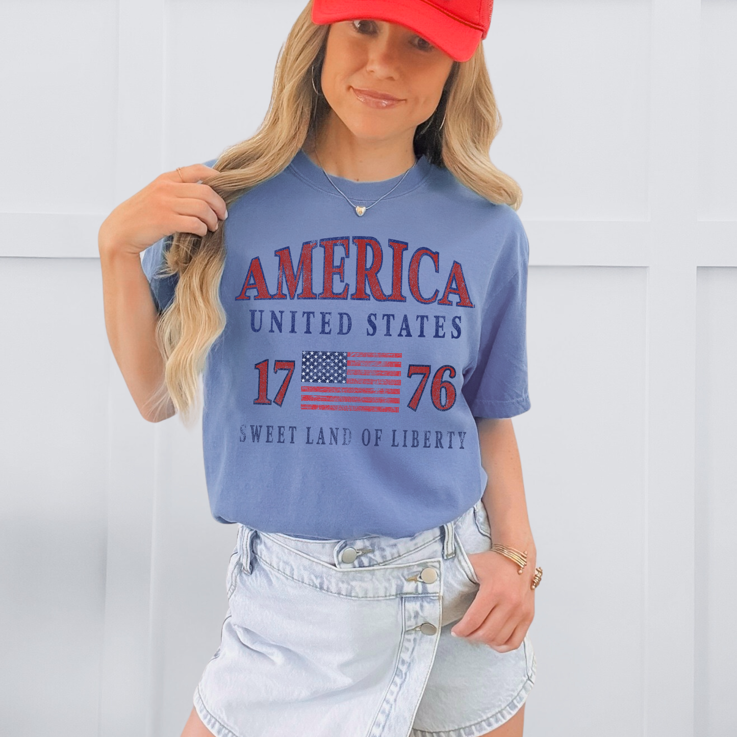 America 1776 Graphic Tee – Patriotic USA Shirt