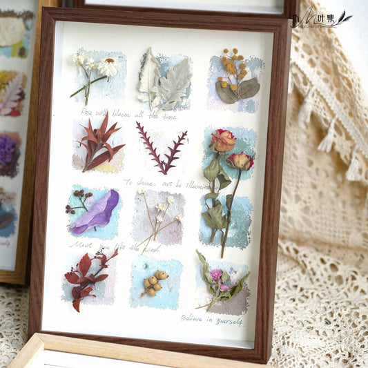 "Nature's Cabinet" Botanical Specimen Shadow Box