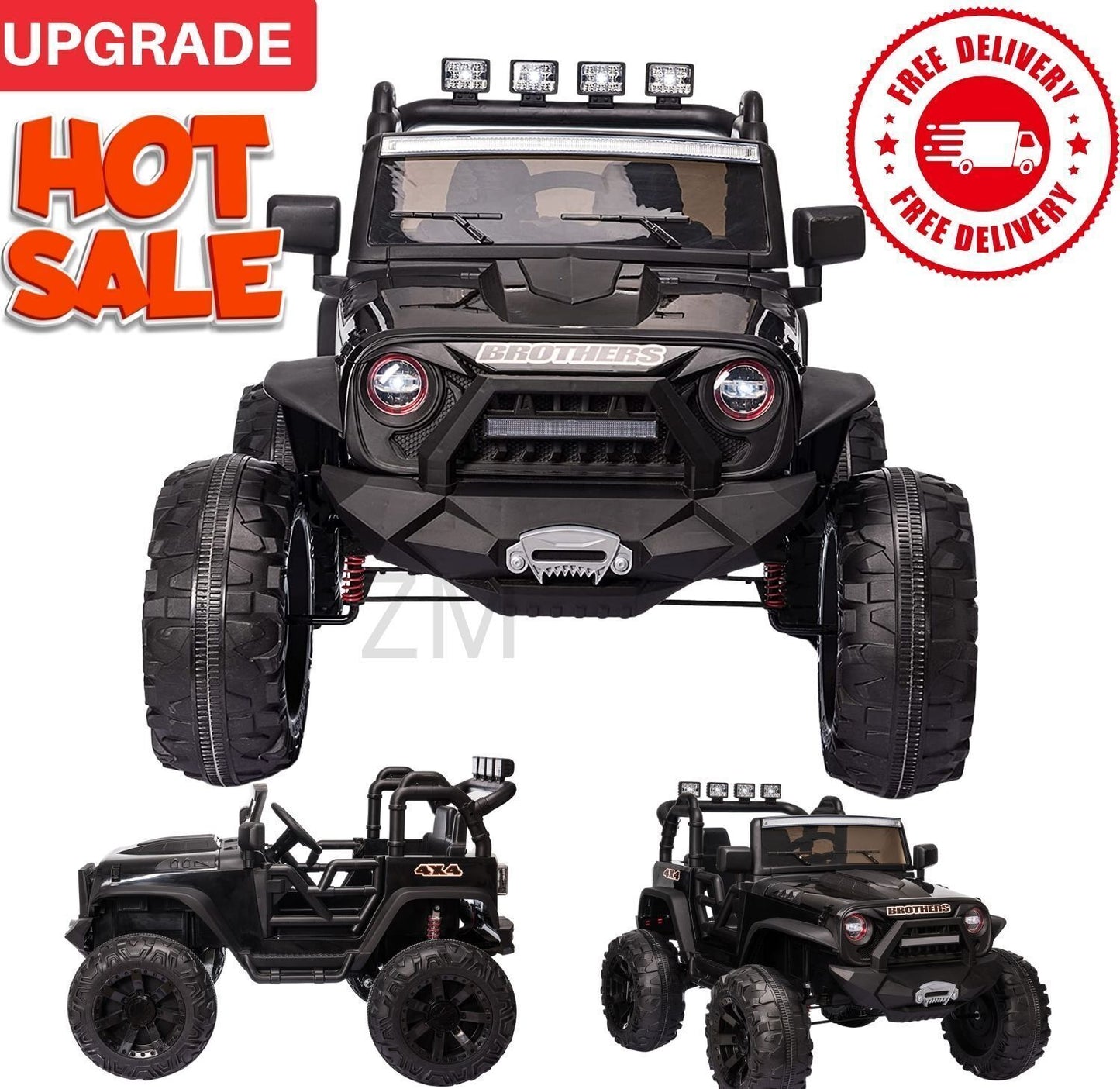 24V Electric Kids Ride On Jeep with USB, Bluetooth, and Remote Control