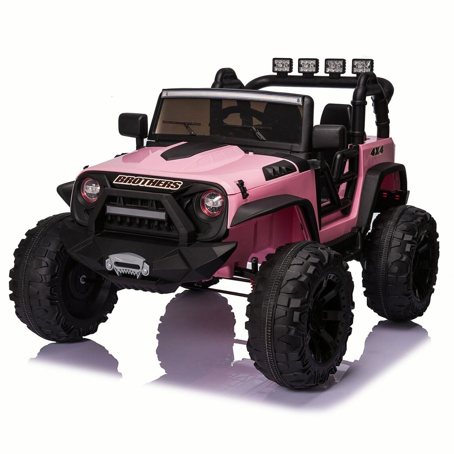 24V Electric Ride On Jeep Toy Car with USB, Bluetooth, and Remote Control for Kids