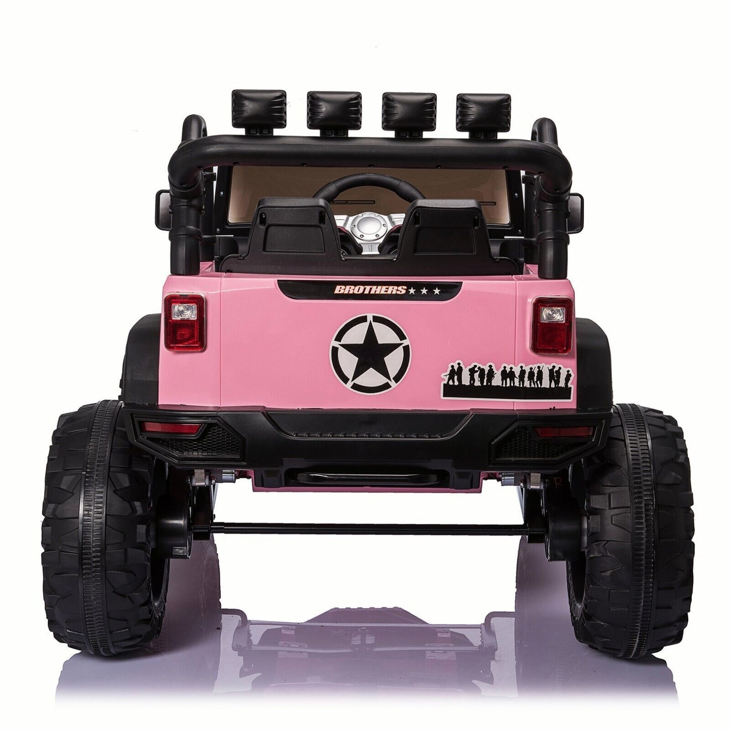 24V Electric Ride On Jeep Toy Car with USB, Bluetooth, and Remote Control for Kids