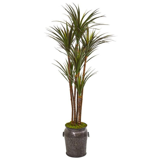 6'Giant Yucca Artificial Tree in Decorative Planter UV Resistant (Indoor/Outdoor)
