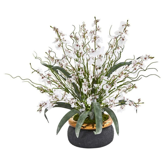 19" Dancing Lady Artificial Arrangement in Vase
