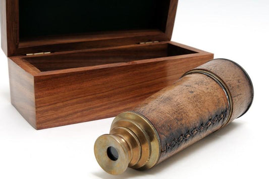 Handheld Telescope in wood box