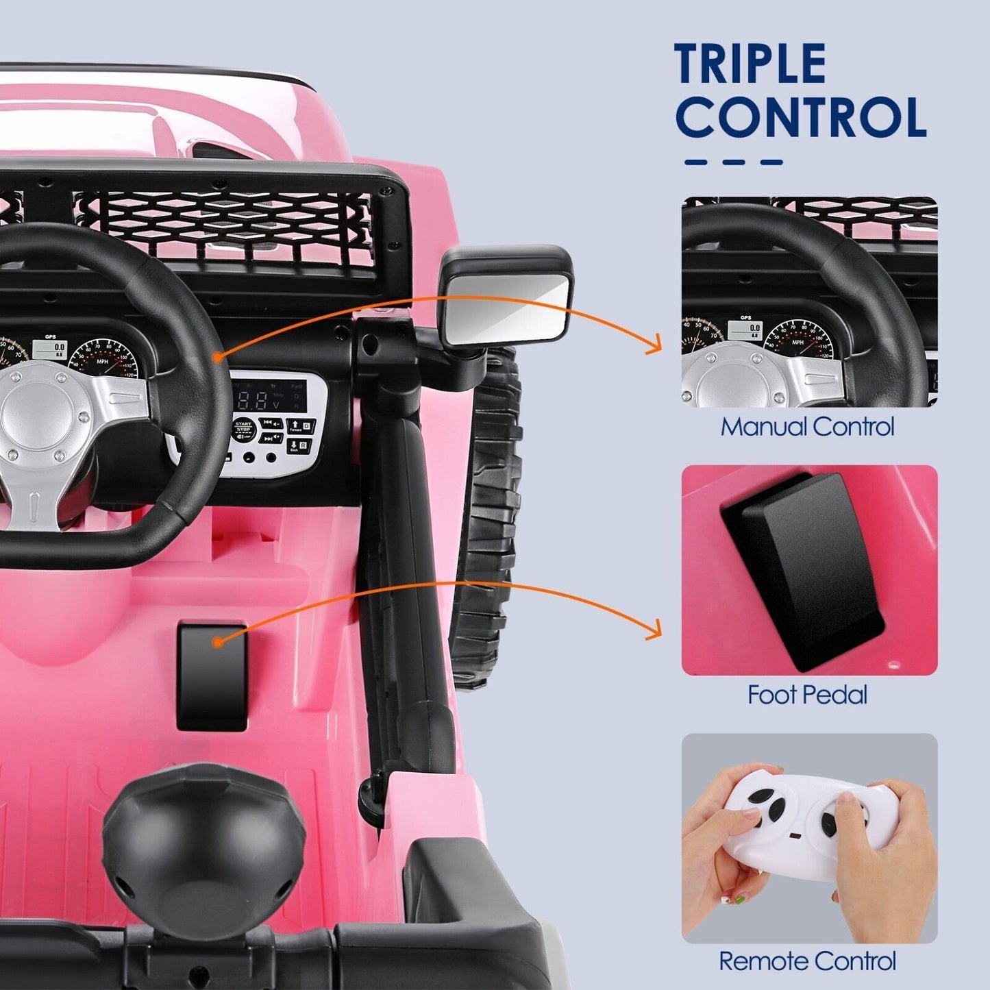 New Release: 2-Seater 24V/12V Kids Ride On Car with Bluetooth, 2x200W Electric Vehicle Truck and 14 Exciting Features!