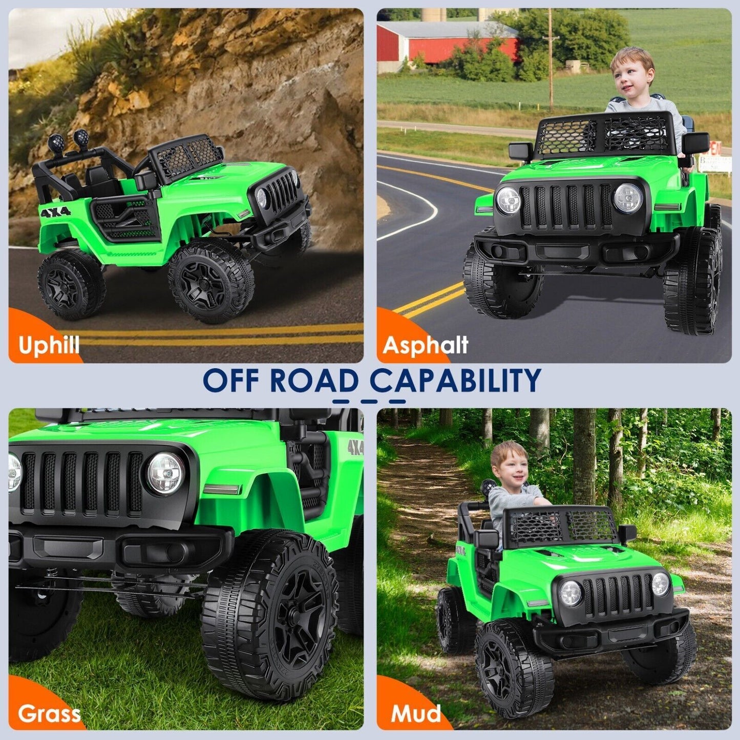 New Release: 2-Seater 24V/12V Kids Ride On Car with Bluetooth, 2x200W Electric Vehicle Truck and 14 Exciting Features!